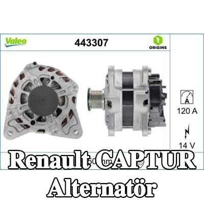 VALEO Alternatör 120A — Renault Captur