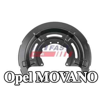 FAST لوحة دعم قرص الفرامل للمحور الخلفي الأيسر, المحور الخلفي الأيمن — 2012 Opel Movano