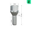 OPTIMAL Tekerlek Cıvatası 19, M12x1, 25 — Citroën Zx (3)