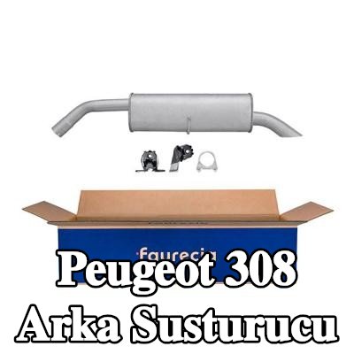 HELLA Arka susturucu Arka, montaj parçaları ile — 2007 Peugeot 308