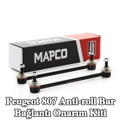 MAPCO Ön aks her iki taraf anti-roll bar bağlantısı tamir kiti — Peugeot 807