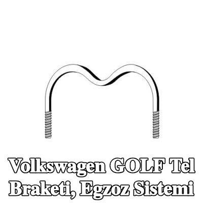 ERNST Tel braketi, egzoz sistemi — 1990 Volkswagen Golf
