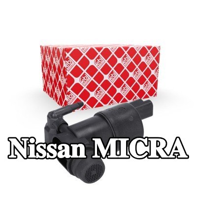 FEBI BILSTEIN مضخة غسيل الزجاج الأمامي 12V, مع حلقة مانعة للتسرب — Nissan Micra
