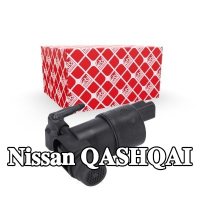 FEBI BILSTEIN مضخة غسيل الزجاج الأمامي 12V, مع حلقة مانعة للتسرب — 2012 Nissan Qashqai