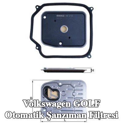 MAHLE Conta/sızdırmazlık elemanı dahil otomatik şanzıman filtresi — 1997 Volkswagen Golf