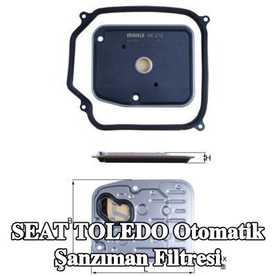 MAHLE Conta/sızdırmazlık elemanı dahil otomatik şanzıman filtresi — 1997 SEAT Toledo
