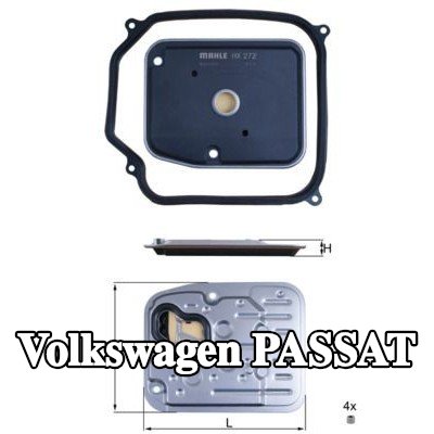 MAHLE فلتر ناقل الحركة الأوتوماتيكي مع الحشيات/الأختام — 1997 Volkswagen Passat