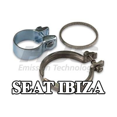 HJS طقم تركيب المحول الحفاز مع مشبك — SEAT Ibiza