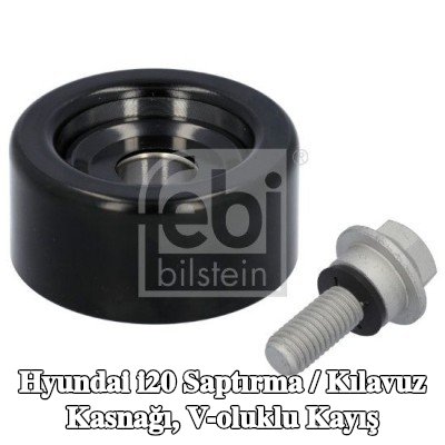 FEBI BILSTEIN Saptırma / kılavuz kasnağı, V-ribbed belt Outer Diameter: 60, 1mm — Hyundai i20