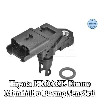 MEYLE Entegre hava sıcaklığı sensörlü emme manifoldu basınç sensörü, conta halkası ile — 2016 Toyota Proace