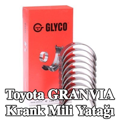 GLYCO Çelik tabanlı alüminyum alaşımlı krank mili yatağı — Toyota Granvia