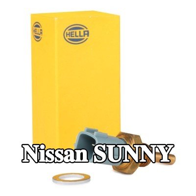 HELLA مستشعر, مستشعر درجة حرارة سائل التبريد مع حشية/مانع تسرب — Nissan Sunny
