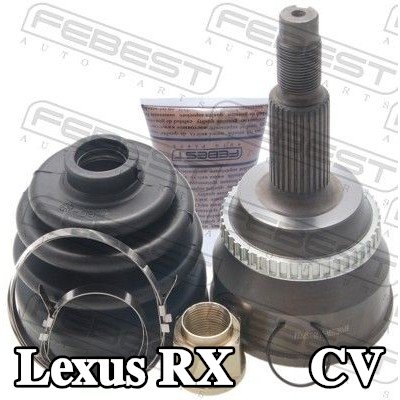 FEBEST وصلة المحور الأمامي, جانب العجلة, مع حلقة مستشعر ABS — 2004 Lexus Rx