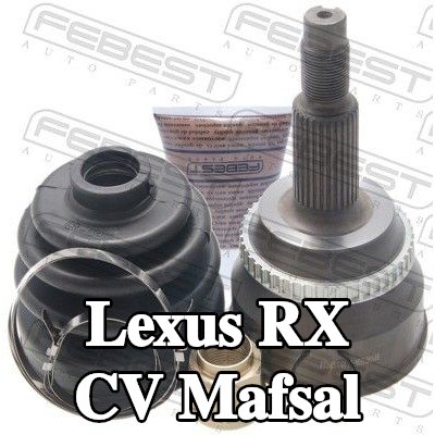FEBEST CV mafsalı Ön Aks, Tekerlek Tarafı, ABS sensör halkalı — 2004 Lexus Rx