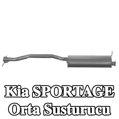 VEGAZ Orta susturucu Merkez, 1450mm — 2002 Kia Sportage