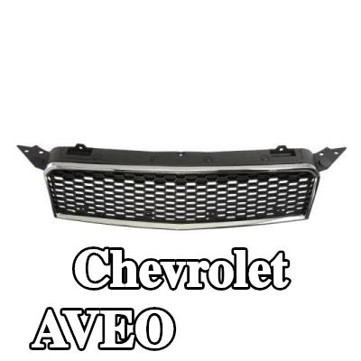 BLIC شبكة المبرد بالكروم/الأسود — Chevrolet Aveo
