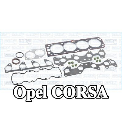 AJUSA مجموعة حشيات, رأس الأسطوانة مع حشوة رأس الأسطوانة, مع أختام ساق الصمام, FIBERMAX — 1993 Opel Corsa