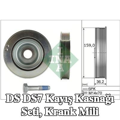 INA Kayış Kasnağı Seti, krank mili — 2017 DS Ds7