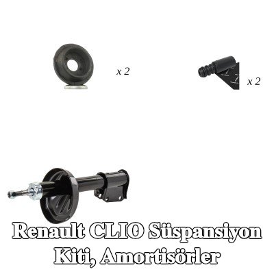 RIDEX Süspansiyon kiti, amortisörler — Renault Clio