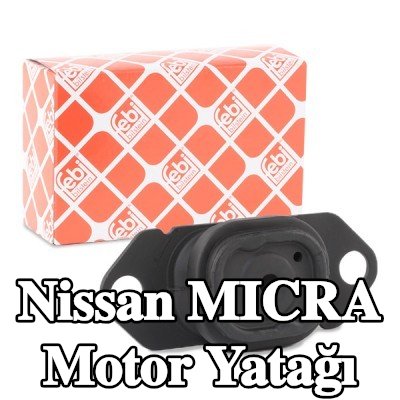 FEBI BILSTEIN Motor yatağı, sol, Elastomer — 2003 Nissan Micra