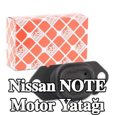 FEBI BILSTEIN Motor yatağı, sol, Elastomer — 2012 Nissan Note