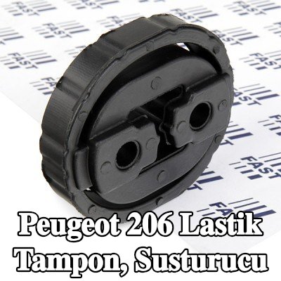 FAST Lastik tampon, susturucu Arka Susturucu — Peugeot 206