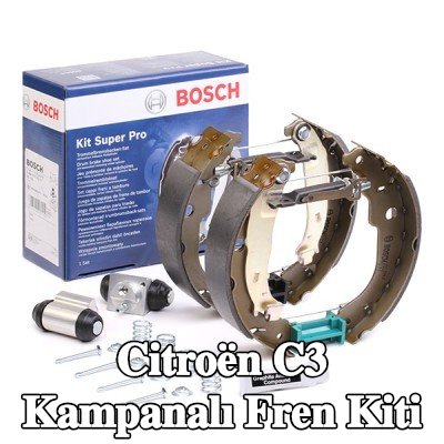 BOSCH Aksesuarları dahil tambur fren kiti, tekerlek fren silindiri ile — 2012 Citroën C3