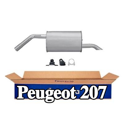 HELLA كاتم الصوت الخلفي الخلفي, مع قطع التركيب — Peugeot 207