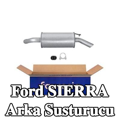 HELLA Arka susturucu Arka, montaj parçaları ile — Ford Sierra