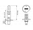 BOSCH Uzun far ampulü H1, 55W, 12V — Citroën Visa (4)