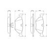 BOSCH Fren balatası seti 17mm, piston klipsli — BMW Z3 (11)