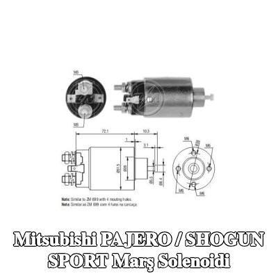 ERA Marş solenoidi — 1994 Mitsubishi Pajero / Shogun Sport