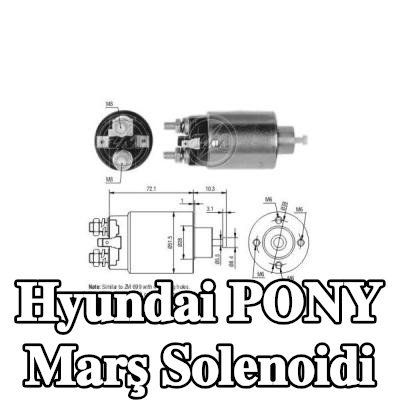 ERA Marş solenoidi — Hyundai Pony