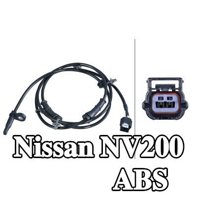 HELLA مستشعر ABS للمحور الأمامي الأيمن, مع مشابك تثبيت على الكابل — Nissan Nv200
