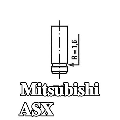FRECCIA صمام السحب ساق الصمام المطلي بالنيتريد, طرف ساق الصمام المقوى — 2014 Mitsubishi Asx
