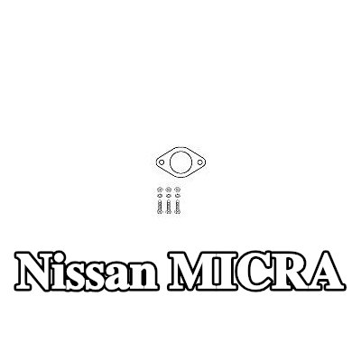 HJS طقم تركيب المحول الحفاز مع موصل الأنابيب — 2004 Nissan Micra