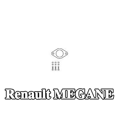 HJS طقم تركيب المحول الحفاز مع موصل الأنابيب — 2004 Renault Megane