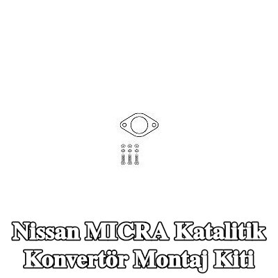 HJS Boru konektörlü katalitik konvertör montaj kiti — 2004 Nissan Micra