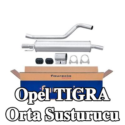 HELLA Montaj parçaları ile birlikte orta susturucu — Opel Tigra