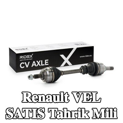 RIDEX Tahrik mili Ön Aks Sol, 663mm — 2005 Renault Vel Satis
