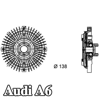 MAHLE قابض المروحة — 1995 Audi A6
