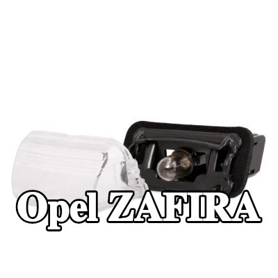 VAN WEZEL مصباح لوحة الأرقام الأيسر, يمين, مع لمبة — Opel Zafira