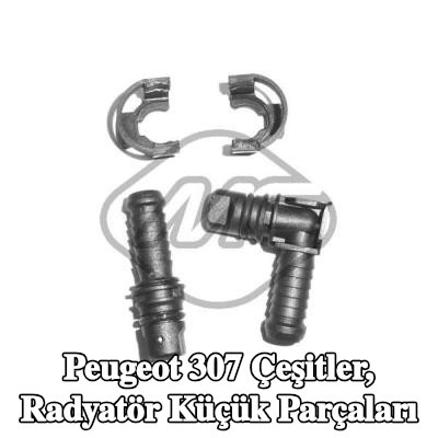 Metalcaucho Çeşitler, radyatör küçük parçaları — Peugeot 307