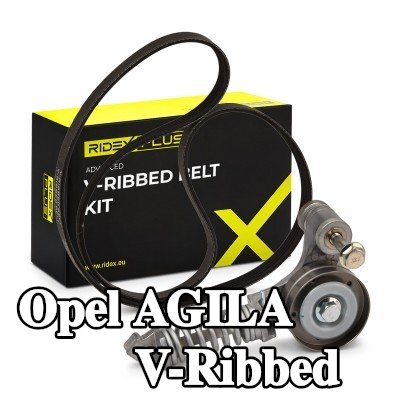 RIDEX PLUS مجموعة أحزمة V-Ribbed — 2000 Opel Agila