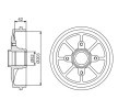 BOSCH Arka aks fren kampanası, 220mm, ABS sensör halkalı, tekerlek yatağı ile — Citroën C2 (10)