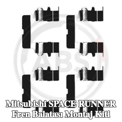 A.B.S. Fren balatası montaj kiti — 1998 Mitsubishi Space Runner