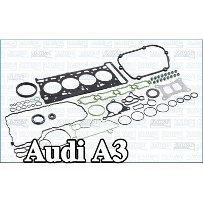 AJUSA مجموعة حشيات كاملة, محرك مزود بحشية رأس الأسطوانة, مع أختام ساق الصمام, MULTILAYER STEEL — Audi A3