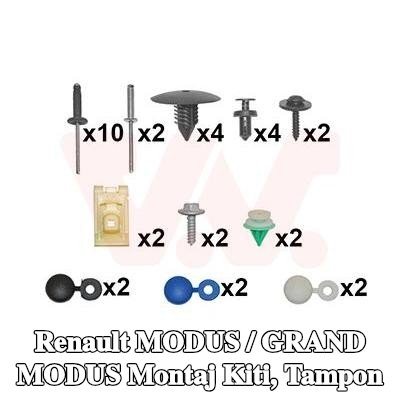 VAN WEZEL Montaj Kiti, tampon — Renault Modus / Grand Modus