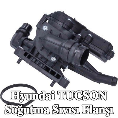BIRTH Soğutma Sıvısı Flanşı Ön Aks, Alt, contalı/sızdırmaz, sıcaklık sensörlü, termostatlı — Hyundai Tucson