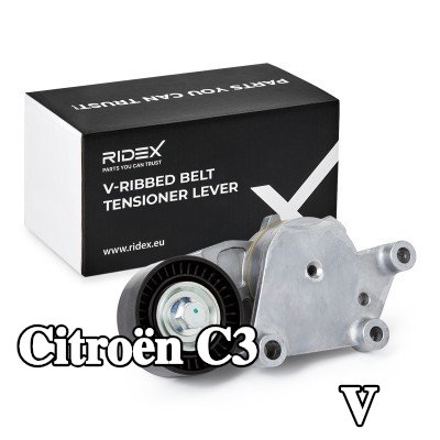 RIDEX ذراع الموتر، الحزام المضلع على شكل V — Citroën C3